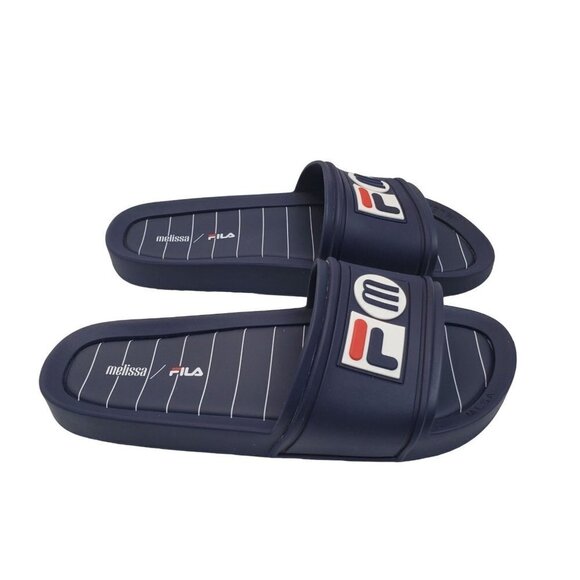 Fila X Melissa Size 11 Blue Slide Shoe - Picture 2 of 5
